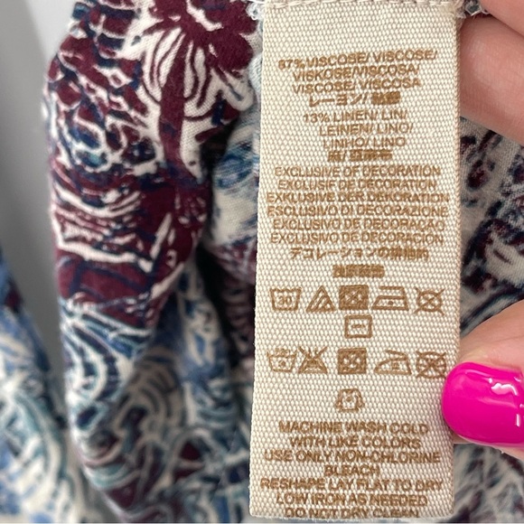 Free People Nouveau New World Tulip Hem Blouse Size Small - Picture 14 of 15